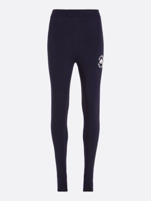 Sport Varsity Full Length High Rise Leggings, Blue