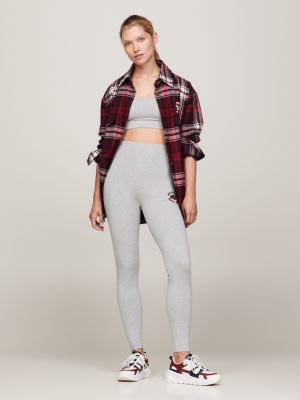 Sport Varsity Full Length High Rise Leggings, Grey