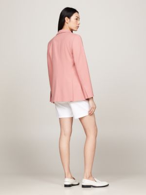 Single Breasted One-Button Blazer | Pink | Tommy Hilfiger