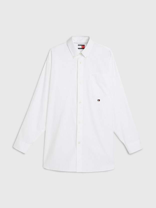 TH OPTIC WHITE Tommy Hilfiger x Shawn Mendes Dual Gender Archive Oxford Shirt for women TOMMY HILFIGER