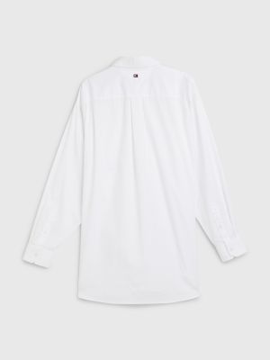 TH OPTIC WHITE Tommy Hilfiger x Shawn Mendes Dual Gender Archive Oxford Shirt for women TOMMY HILFIGER