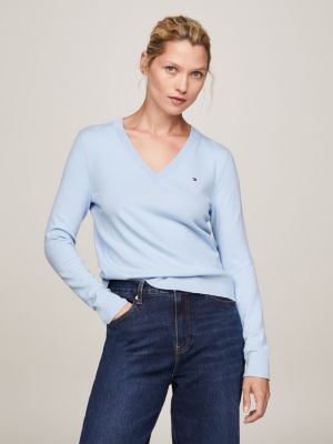 Tommy hilfiger blue store jumper womens