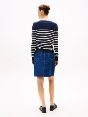 pull en jersey à col bateau plusieurs couleurs pour femmes tommy hilfiger
