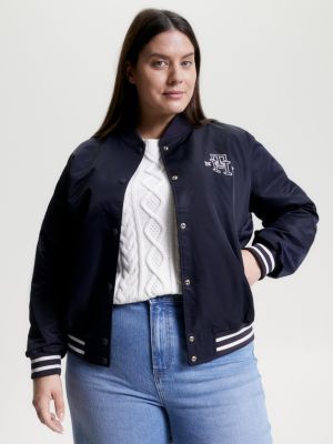 Tommy hilfiger blue bomber jacket sale