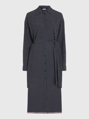 Curve Polka Dot Midi | Beige Hilfiger Tommy Shirt Dress 