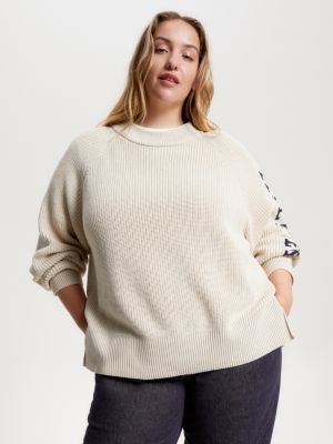 Rib knit jumper sale