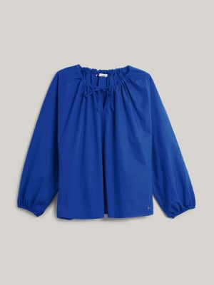Blue Hilfiger Tommy Dress Midi | Stripe | Shirt Argyle