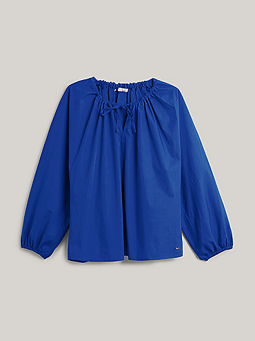 Argyle Stripe Midi Shirt Dress | Blue | Tommy Hilfiger