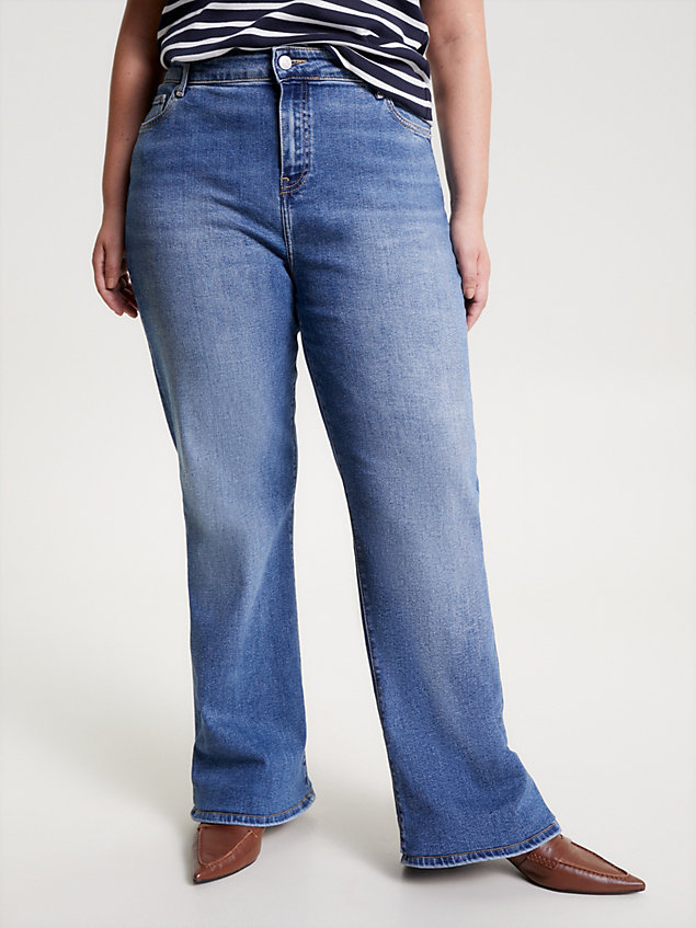 denim jeansy curve z wysokim stanem dla kobiety - tommy hilfiger