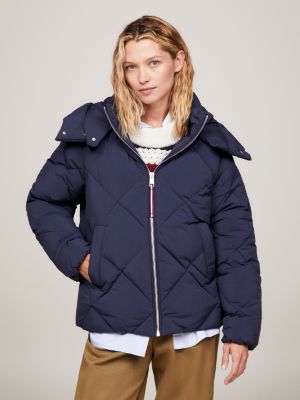 Tommy hilfiger bardot deals puffer