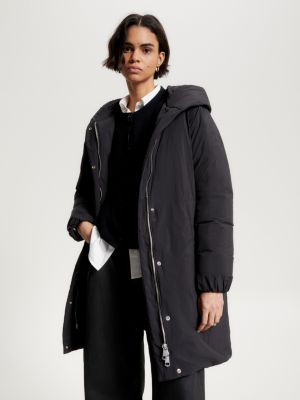 Shawl Collar Padded Coat | BLACK | Tommy Hilfiger