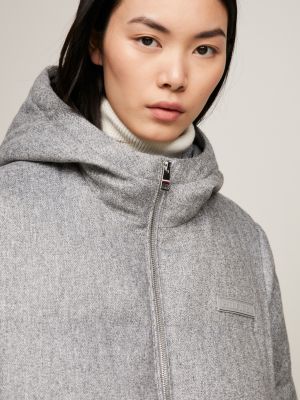 Brushed New York Puffer Jacket | Grey | Tommy Hilfiger