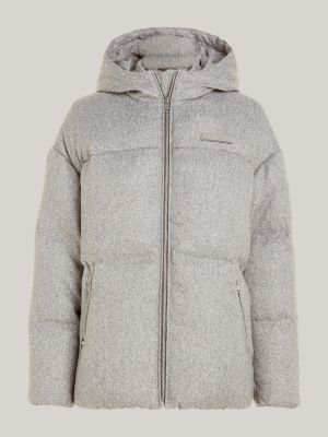 TOMMY HILFIGER: Chaqueta para mujer, Gris  Chaqueta Tommy Hilfiger  WW0WW40237 en línea en