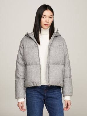 Women's Grey Puffer Jackets & Down Coats