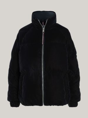 Doudoune TH Modern en velours Noir Tommy Hilfiger