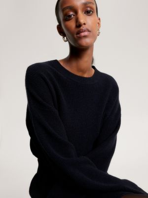 Black crew outlet neck sweater women's