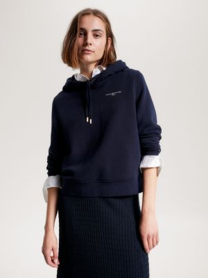 Tommy hilfiger navy hoodie on sale women's