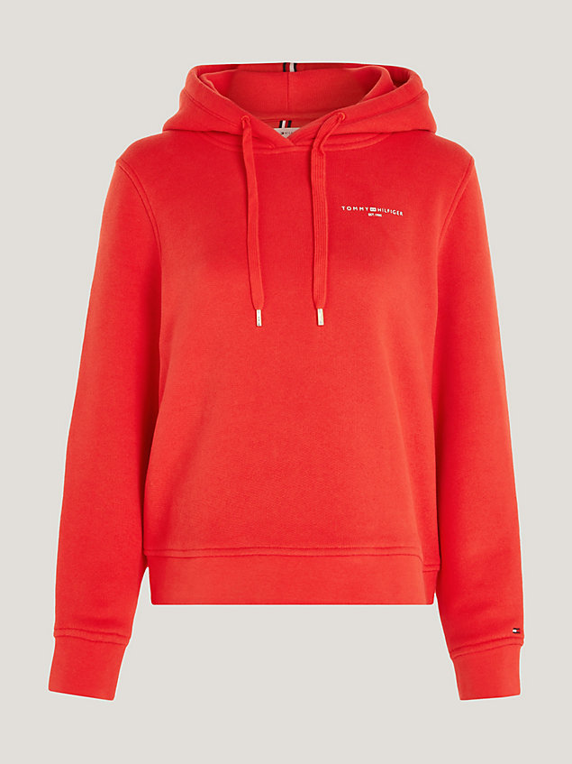 orange 1985 collection hoodie mit logo für damen - tommy hilfiger