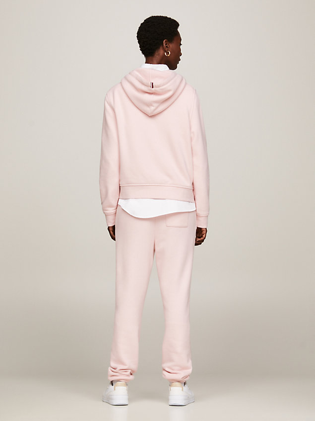 pink 1985 collection hoodie mit logo für damen - tommy hilfiger