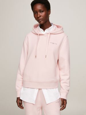 Tommy hilfiger women's pink on sale sweatshirt