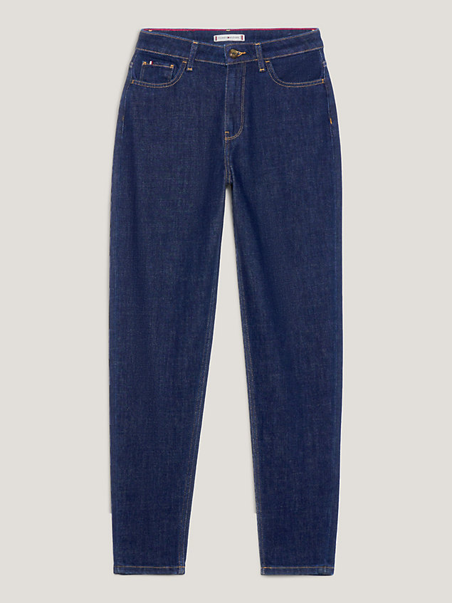 denim gramercy high rise tapered jeans for women tommy hilfiger