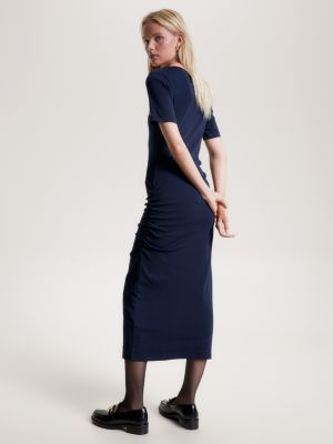 T shirt ruched store dress