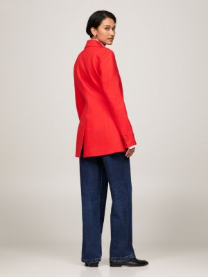 Tommy hilfiger sale women's red blazer