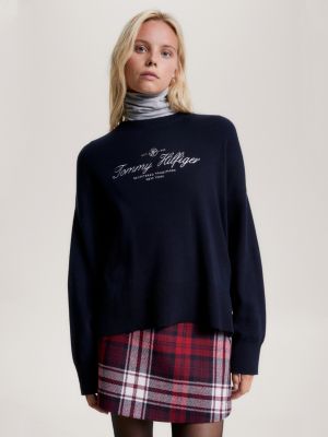 Tommy hilfiger trui blauw dames hot sale