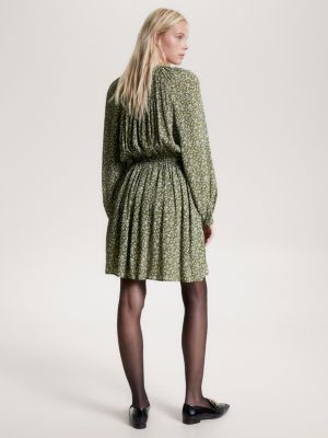 Oversized Fit Jacquard-knit Sweater - Green/leopard print - Men