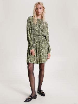 Green Dress And Fit | Feather | Hilfiger Tommy Flare Print