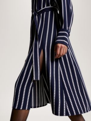 Hilfiger Blue Argyle | Stripe Midi | Dress Shirt Tommy