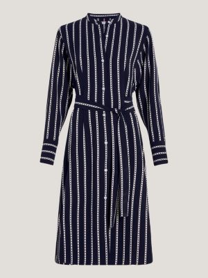 トミー ヒルフィガー レディース ワンピース トップス STRIPE MIDI