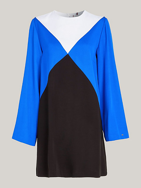 blue sukienka z blokami kolorów dla kobiety - tommy hilfiger
