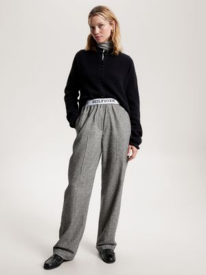 Pull-on Hose | | Tommy Logo auf Hilfiger Grau mit dem Taillenbund