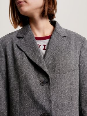 Tommy hilfiger grey on sale blazer