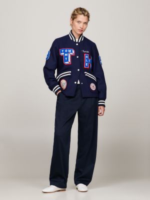 Varsity Letter Back Logo Jacket | Blue | Tommy Hilfiger