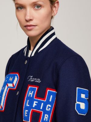 Varsity Letter Back Logo Jacket | Blue | Tommy Hilfiger