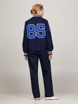 Varsity Letter Back Logo Jacket | Blue | Tommy Hilfiger