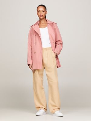 Zara pink best sale trench coat