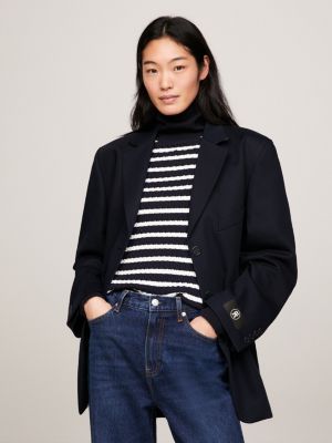 Tommy hilfiger black blazer hot sale