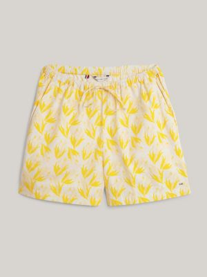 Tommy hilfiger yellow swim on sale shorts