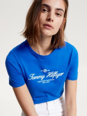 Blue tommy deals hilfiger top