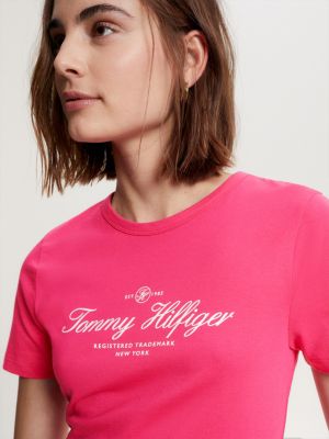 Tommy hilfiger signature logo t deals shirt