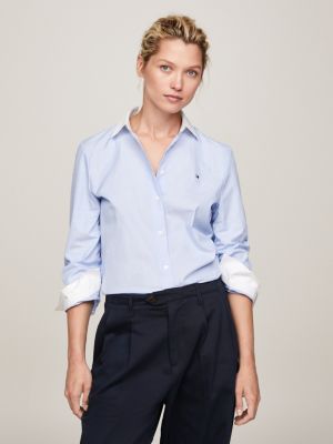 Chemises Femme En Lin Coton Plus Tommy Hilfiger FR