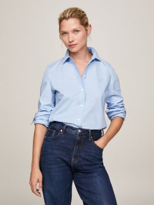 Blue Shirts for Women | Tommy SI Hilfiger®