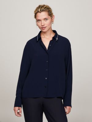 Shirts for Blue Women | SI Tommy Hilfiger®