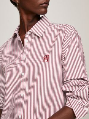 Tommy hilfiger red store dress shirt