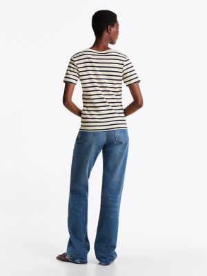 multi slim v-neck t-shirt for women tommy hilfiger