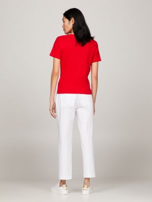 Rood wit gestreept online shirt dames