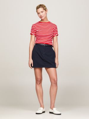 Red tommy hilfiger store t shirt women's